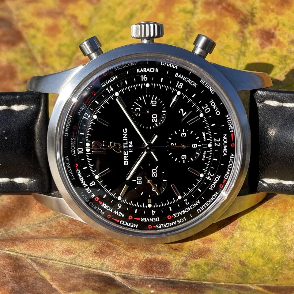 🇨🇭🌎 Breitling Transocean Unitime Pilot Chronograph 🌍🇨🇭 - Bild 4 von 4