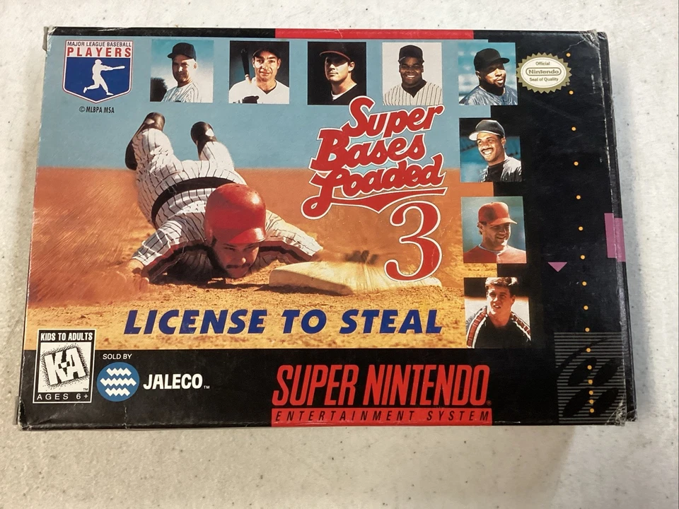 Super Bases Loaded 3 License To Steal SNES No Manual Reg Card And Inserts Tested - Image 2 of 4