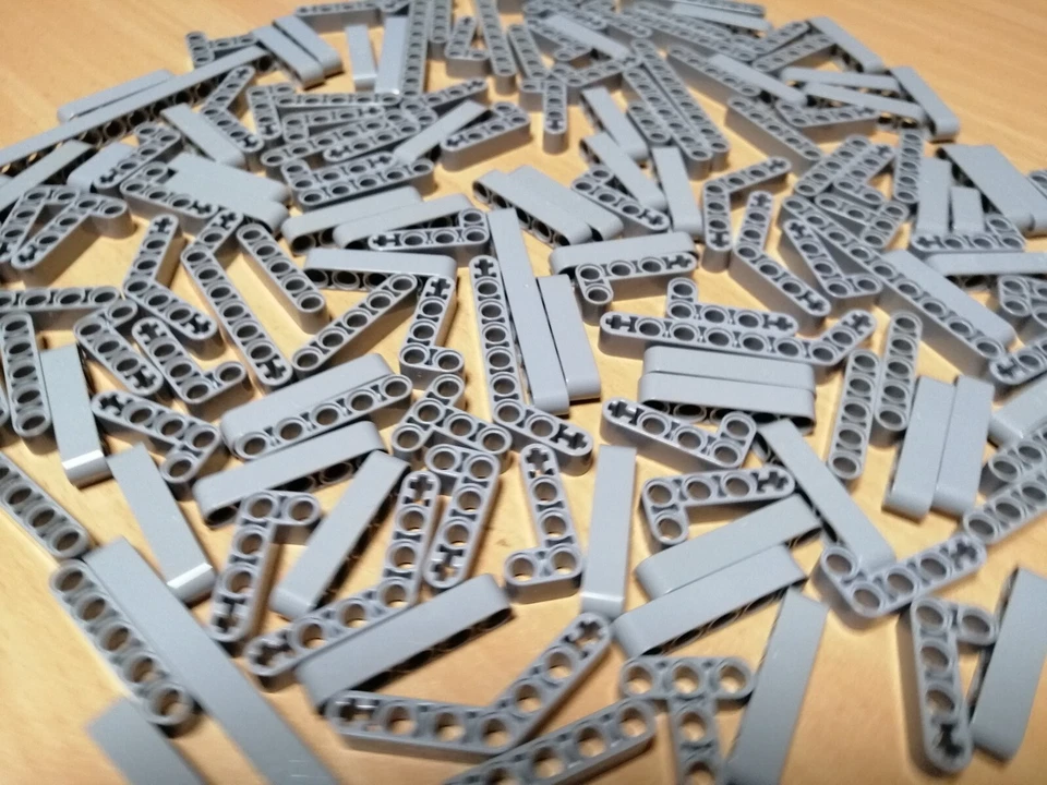 LEGO TECHNIC Konvolut Liftarme hellgrau / Lochstangen Technik Sammlung - Bild 4 von 4