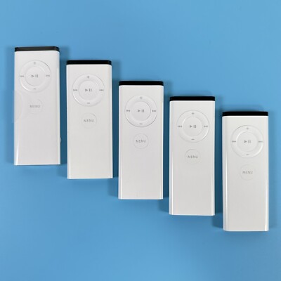 Lot of 5 Apple Remote Control A1156 for Apple TV MacBook iMac Mac Pro White