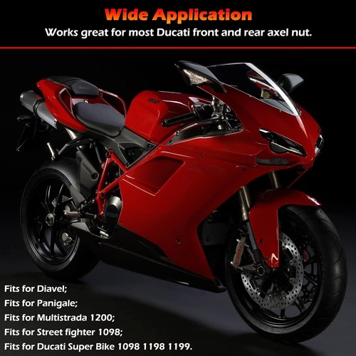 Vorderrad Hinterrad Achsmutter Steckschlüssel für Ducati Motorrad 1098 1198 1199 - Bild 3 von 8
