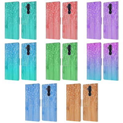 OFFICIAL PLDESIGN SPARKLY BAMBOO LEATHER BOOK WALLET CASE COVER FOR NOKIA PHONES