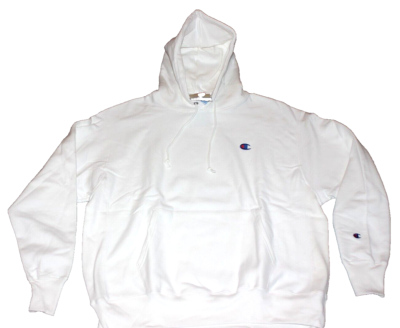 mens Champion white hoodie reverse weave hooded pullover small NWT
