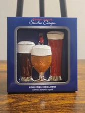 Regent Square Christmas Ornament ~ Beer Glasses