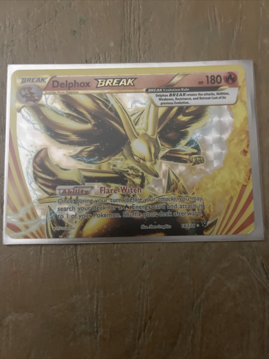 delphox break pokemon card value Delphox Break - 14/124 Ultra Rare Holo main image 1