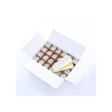 Jar-nan LED Tealight Candles 24 Pcs White, Warm White w/Paper Shades  1.4x1.3"