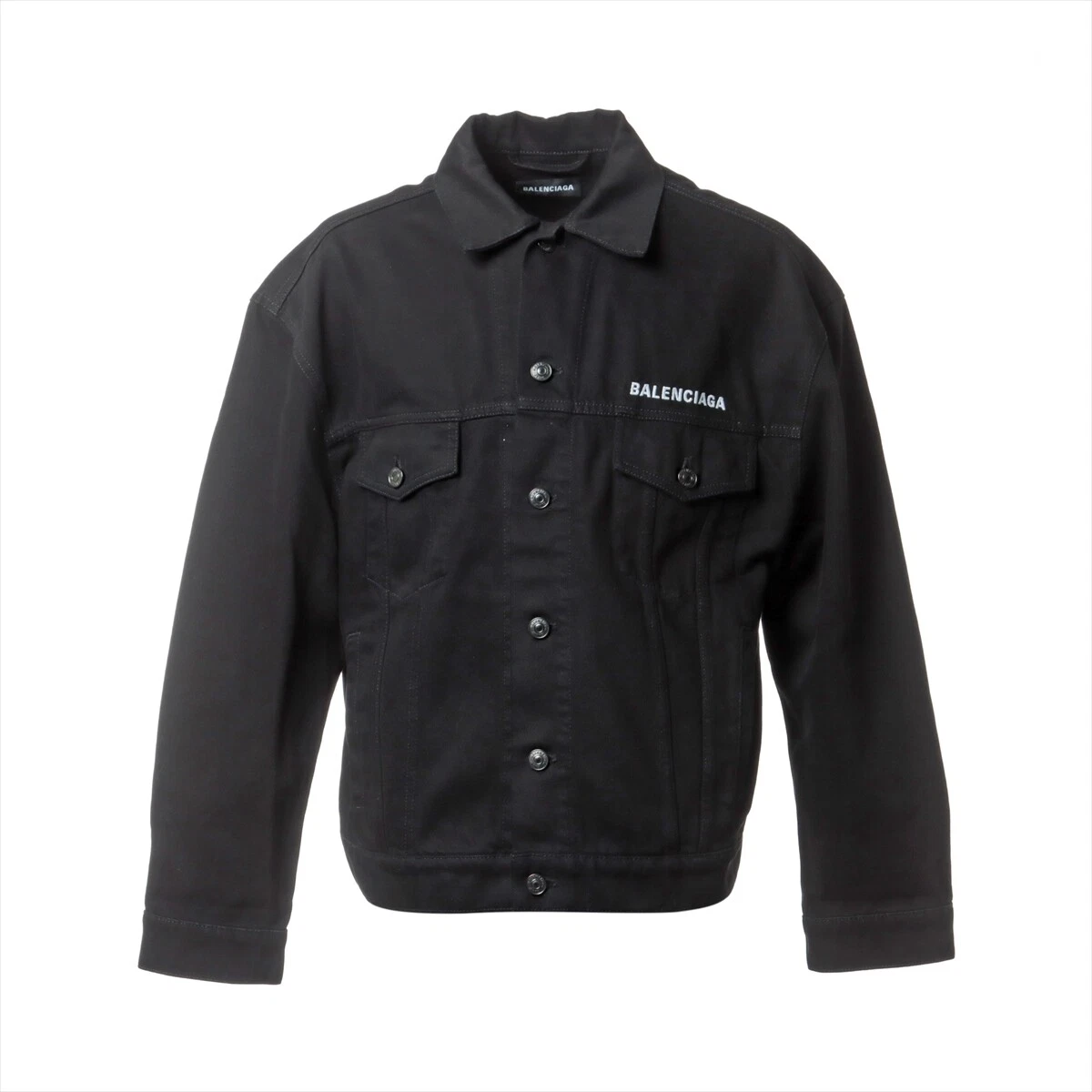 Balenciaga 19AW Cotton x Polyester Denim Jacket 44 Men's