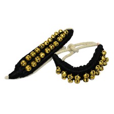 Brass Ghungroo Classical Dance Anklets Two Line Unique Noisy Bell Pair Jewelry