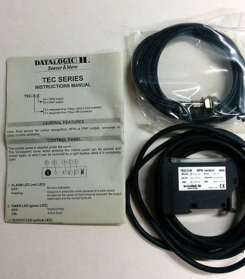 Datensensor TEC-2-N Glasfasersensor zur Farberkennung. NPN PNP Datalogic