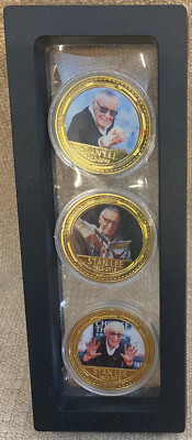 Stan Lee 1922-2018 Excelsior Collectors Coins 3-PK Marvel Comics MCU LTD ED