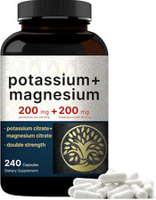 Potassium Citrate 200mg/Magnesium Ci trate 200mg 240 Caps