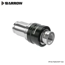Barrow G1/4" Quick Disconnect Fitting QDC Male and Female Set Chromed Black