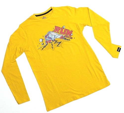 Maglia uomo t-shirt legea cotone manica lunga casual sportiv verde giallo  S/2XL | eBay