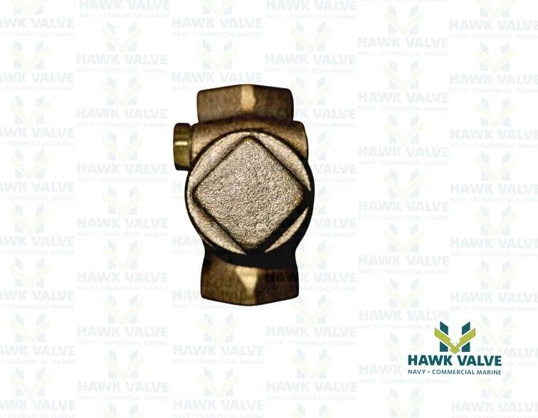 1/4" BRONZE 125  T-PATTERN THREADED BRZ DISC CHECK VALVE - WALWORTH - Image 4 of 4