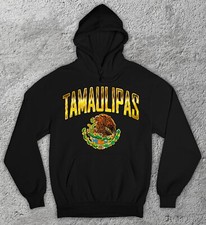 Mexico TAMAULIPAS State Hoodie Sweater. Mexican Flag Eagle. Tampico, Travel Maya