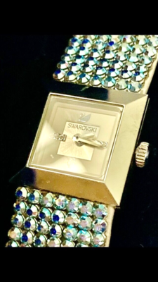 Rare ~Limited Edition Baby Blue Swarovski Crystal Watch  display picture 2