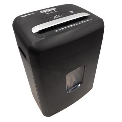 Amazon Basics Aktenvernichter 12 Blatt Partikelschnitt Kreditkarten- CD-Shredder