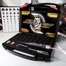 Professional Bore Sight Laser Kit: Green/Red Boresighter with 50 Adapters for Al