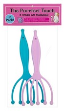 The Purrfect Touch - 5 Finger Cat Massager Wand Pack of 2 - Gentle Pet G