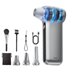 Electric Air Duster 200000RPM Brushless Motor, Cordless Compressed Silver