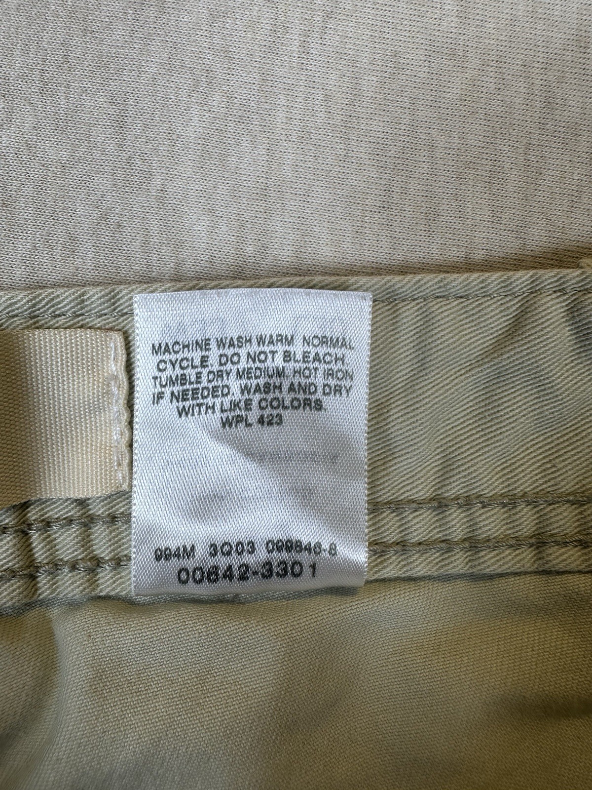 Vintage Levi's Loose Cargo Pants Man’s Baggy  Y2K  Tan Khaki Utility 33x30 thumbnail 6