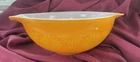 Vintage Pyrex 444 Cinderella Mixing Bowl Orange Daisy Sunflower 4 Qt 10” Mid-C