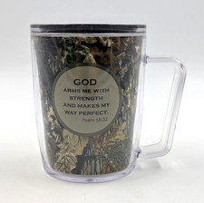 Signature Series Psalm 18:32 Plastic Insulated Tumbler - Made in USA - No Lid