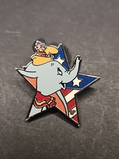 DLR 2009 Hidden Mickey Series Patriotic Star Salute Dumbo Pin# 7104