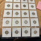 25 Roosevelt silver dimes 90% silver All 1964d Most uNC