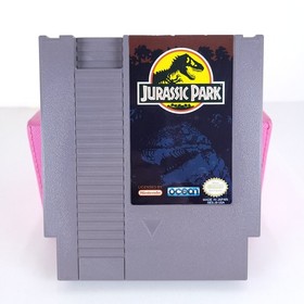 Jurassic Park (Nintendo NES, 1993) CIB Complete w/Protector, Box & Manual