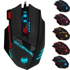 Zelotes T90 Professional 9200 DPI High Precision USB Wired Gaming Mouse,8 But...