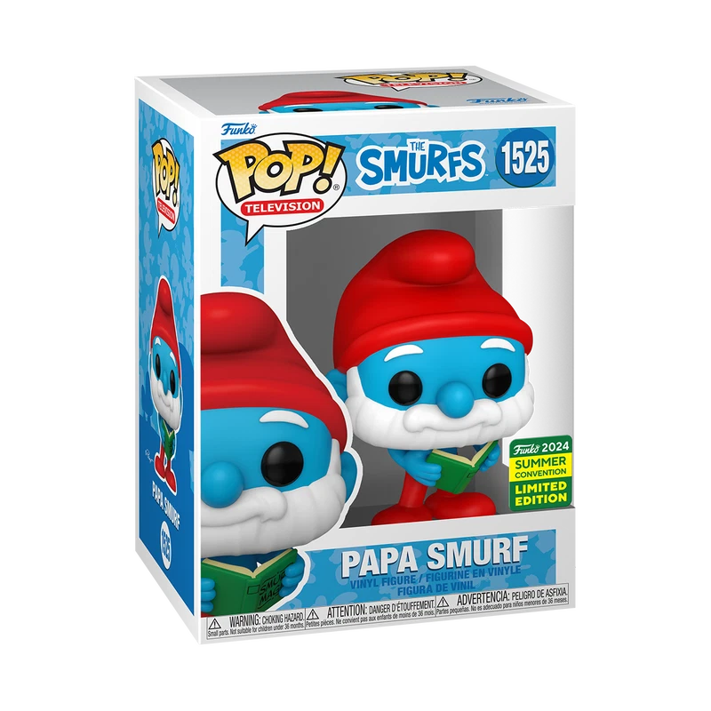 Funko Pop! Televisión: los Pitufos - Papá Con Magia Libro #1525 2024 Verano - Imagen 2 de 2
