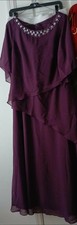 NEVER WORN Plum Long Mother of The Groom Gown for Wedding SIZE 12