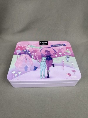 NYX Paradise Fluff  6 Eye Shadow & Eyeliner Set Collectible Tin Limited Edition