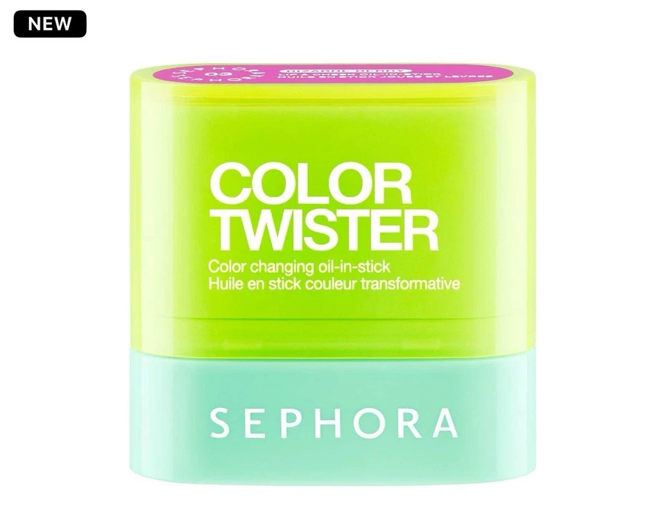 Aceite en barra Sephora Color Twister que cambia de color para labios y mejillas *Baya extraña Foto 2 de 4