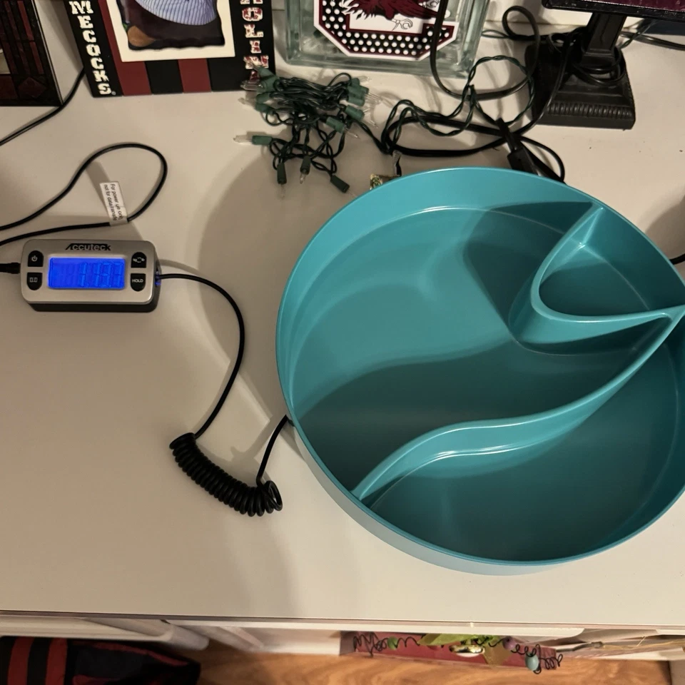 NWT Target Summer Chip & Dip Tray Teal Green Turquoise Melamine 2014 Collection - Image 2 of 4