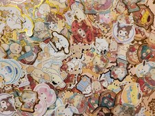 Sanrio Hello Kitty My Melody Kawaii Sticker Flakes 40 Lot Sack Stickers Mixed