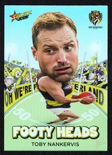 2026 AFL SELECT FOOTY STARS FOOTY HEADS CARD - [RICHMOND] - FH82 Toby NANKERVIS