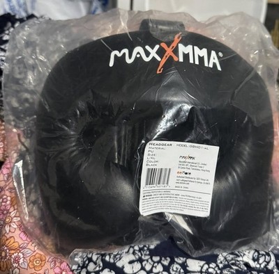 MaxxMMA Boxing MMA Headgear Black L/XL Model GBH01-AL New Sealed