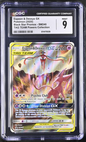 Espeon & Deoxys-GX graded CGC 9 for sale on eBay
