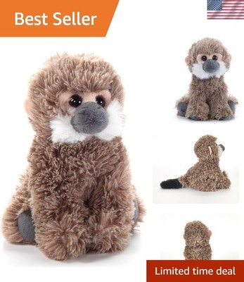 Realistic Squirrel Monkey Stuffed Animal - 6-Inch Plush for Kids' Adventures
