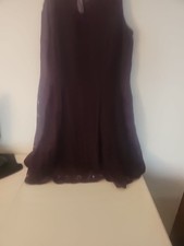 Danny & Nicole Maroon & Lace Sleeveless Fit & Flare Knee Length Dress size 20
