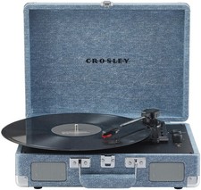 Crosley CR8005F-WD Cruiser Plus Suitcase Turntable - Washed Denim