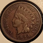 1893 Indian Head Penny VF Details