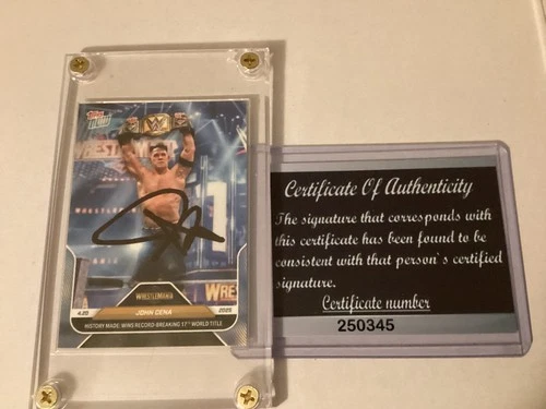 JOHN CENA, 2025 Topps, #46, ✒️? AUTOGRAPHED/ Topps NOW ??️-W/COA!!