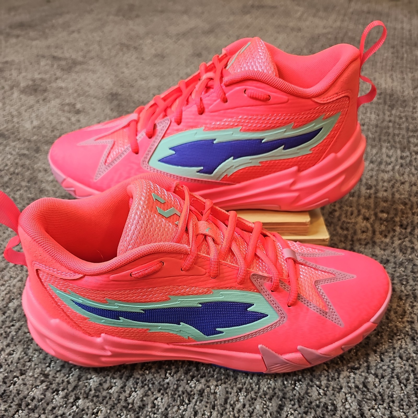 SAOLA PUMA Scoot Zeros Sunset Glow Pink Blu Basket Uomo Taglia 8 310415 02