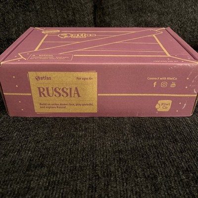 RUSSIA - Kiwi Co Tinker Crate Atlas Kids Activity Kit - OPEN BOX 