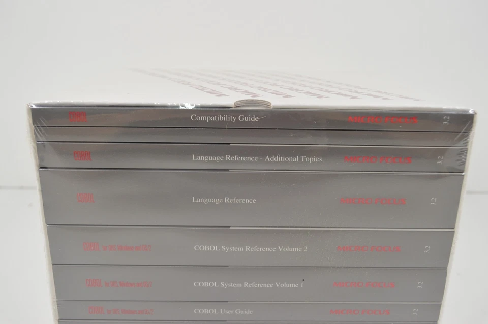 NEW SEALED Micro Focus COBOL Reference Book Set for DOS Windows OS/2 Microfocus - Image 2 of 4