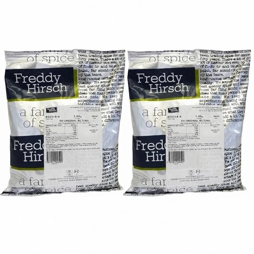 Freddy Hirsch Original Biltong Spice 1KG South African Seasoning Pack of 2