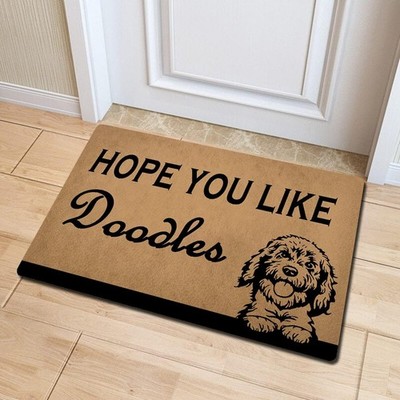 Funny Welcome Doormat House Warming Gift Mat Hope You Like Doodles Door Mat Do